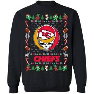 Kansas City Chiefs Gratefull Dead Ugly Christmas Sweater