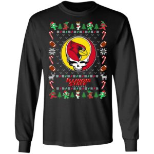 Illinois State Redbirds Gratefull Dead Ugly Christmas Sweater