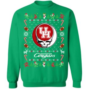 Houston Cougars Gratefull Dead Ugly Christmas Sweater