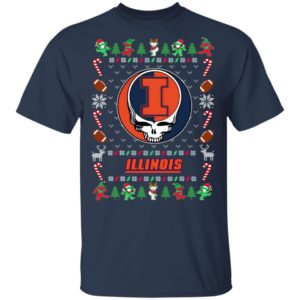 Illinois Fighting Illini Gratefull Dead Ugly Christmas Sweater