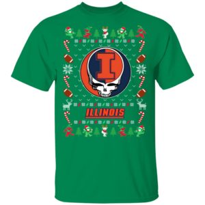 Illinois Fighting Illini Gratefull Dead Ugly Christmas Sweater