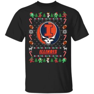 Illinois Fighting Illini Gratefull Dead Ugly Christmas Sweater