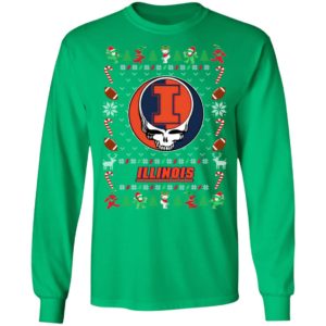 Illinois Fighting Illini Gratefull Dead Ugly Christmas Sweater