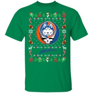Houston Baptist Huskies Gratefull Dead Ugly Christmas Sweater