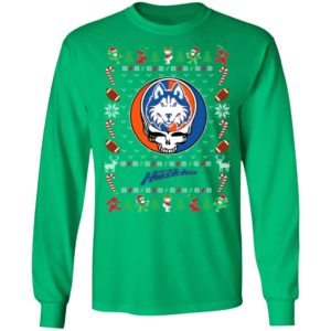 Houston Baptist Huskies Gratefull Dead Ugly Christmas Sweater