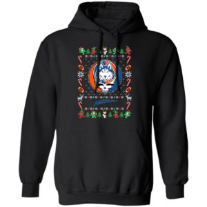 Houston Baptist Huskies Gratefull Dead Ugly Christmas Sweater