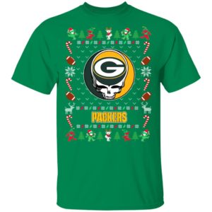 Green Bay Packers Gratefull Dead Ugly Christmas Sweater
