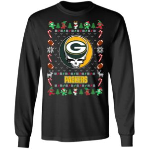 Green Bay Packers Gratefull Dead Ugly Christmas Sweater