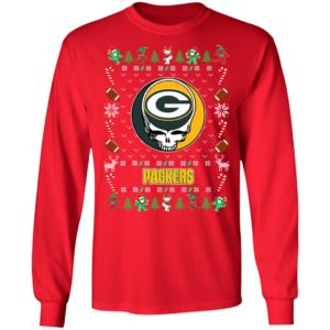 Green Bay Packers Gratefull Dead Ugly Christmas Sweater