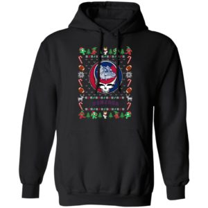 Gonzaga Bulldogs Gratefull Dead Ugly Christmas Sweater