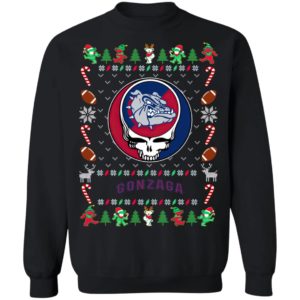 Gonzaga Bulldogs Gratefull Dead Ugly Christmas Sweater