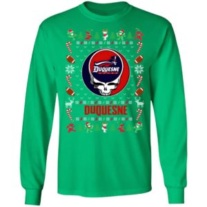 Duquesne Dukes Gratefull Dead Ugly Christmas Sweater