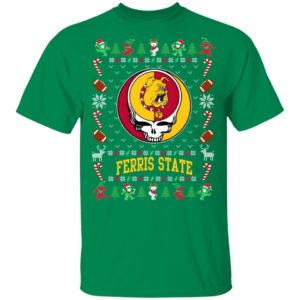 Ferris State Bulldogs Gratefull Dead Ugly Christmas Sweater