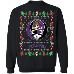 East Carolina Pirates Gratefull Dead Ugly Christmas Sweater