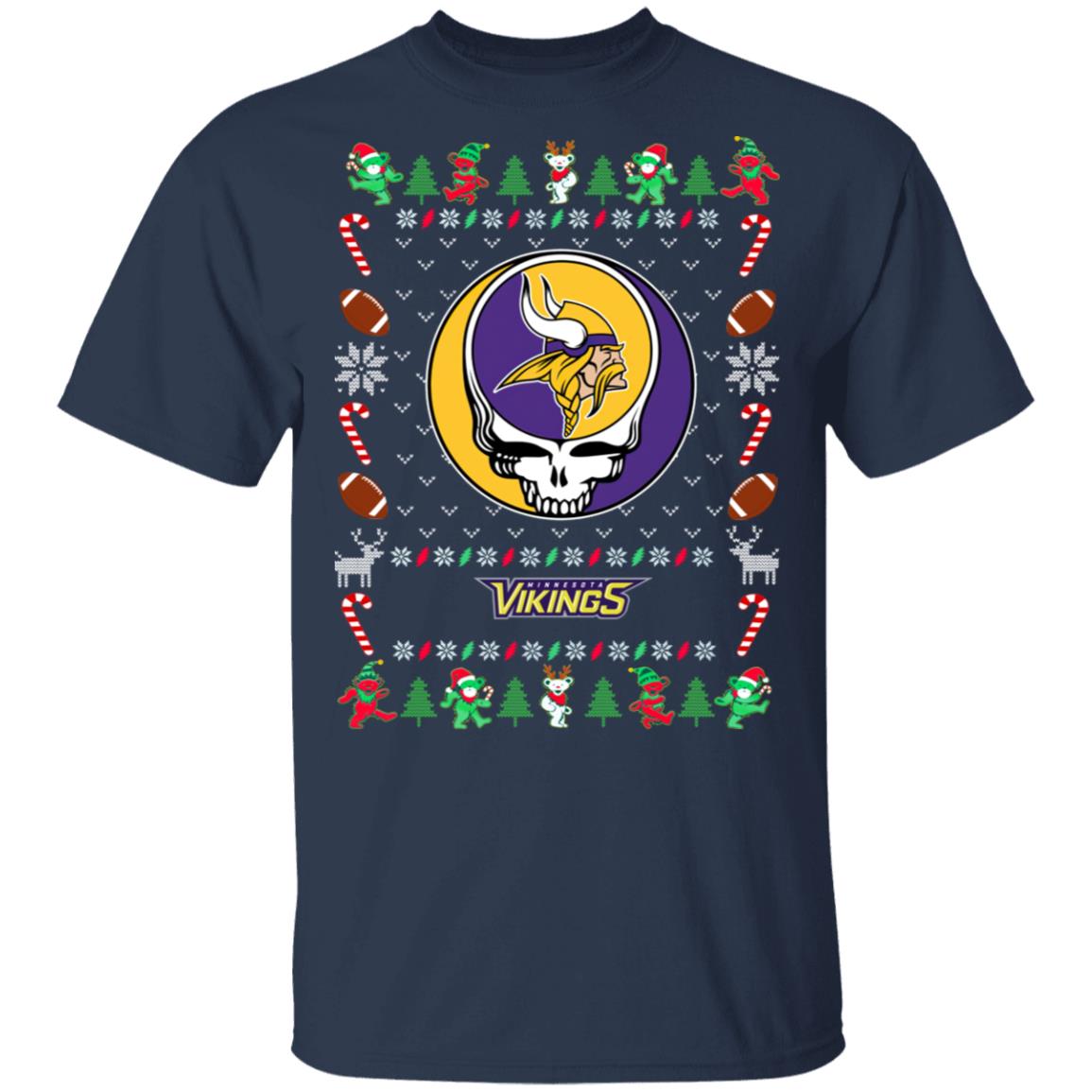 Minnesota Vikings Gratefull Dead Ugly Christmas Sweater