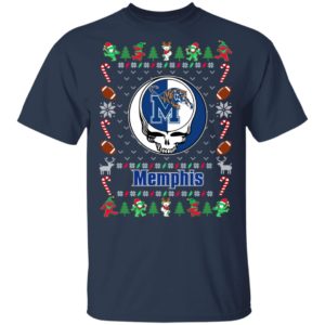 Memphis Tigers Gratefull Dead Ugly Christmas Sweater Memphis Tigers Gratefull Dead Ugly Christmas Sweater