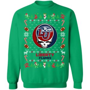 Liberty Flames Gratefull Dead Ugly Christmas Sweater