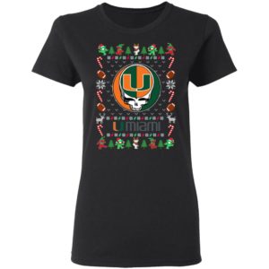 Miami Hurricanes Gratefull Dead Ugly Christmas Sweater