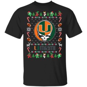 Miami Hurricanes Gratefull Dead Ugly Christmas Sweater Miami Hurricanes Gratefull Dead Ugly Christmas Sweater