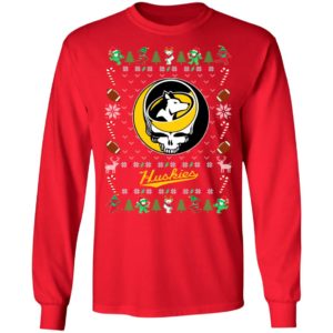 Michigan Tech Huskies Gratefull Dead Ugly Christmas Sweater