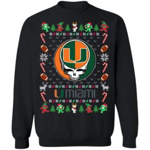 Miami Hurricanes Gratefull Dead Ugly Christmas Sweater