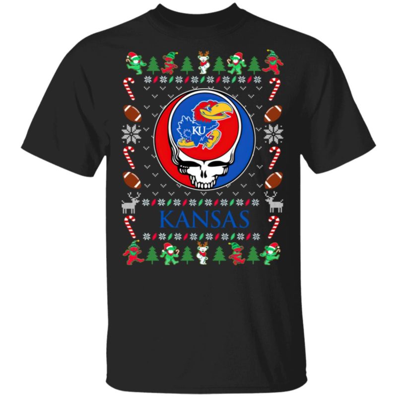 Kansas Jayhawks Gratefull Dead Ugly Christmas Sweater
