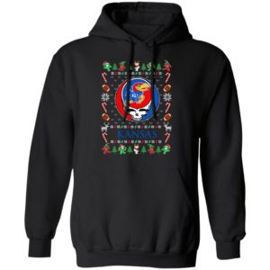 Kansas Jayhawks Gratefull Dead Ugly Christmas Sweater