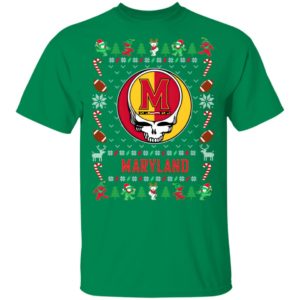 Maryland Terrapins Gratefull Dead Ugly Christmas Sweater Maryland Terrapins Gratefull Dead Ugly Christmas Sweater