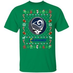 Los Angeles Rams Gratefull Dead Ugly Christmas Sweater Los Angeles Rams Gratefull Dead Ugly Christmas Sweater