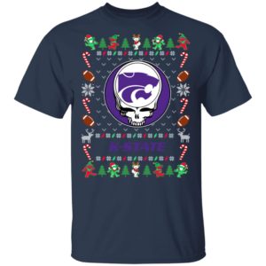 Kansas State Wildcats Gratefull Dead Ugly Christmas Sweater Kansas State Wildcats Gratefull Dead Ugly Christmas Sweater