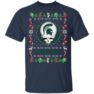 Michigan State Spartans Gratefull Dead Ugly Christmas Sweater