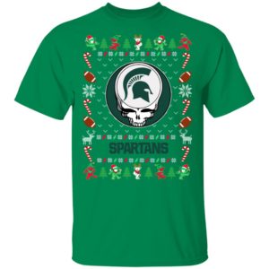 Michigan State Spartans Gratefull Dead Ugly Christmas Sweater