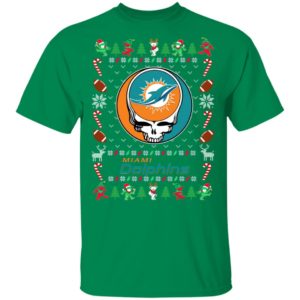 Miami Dolphins Gratefull Dead Ugly Christmas Sweater