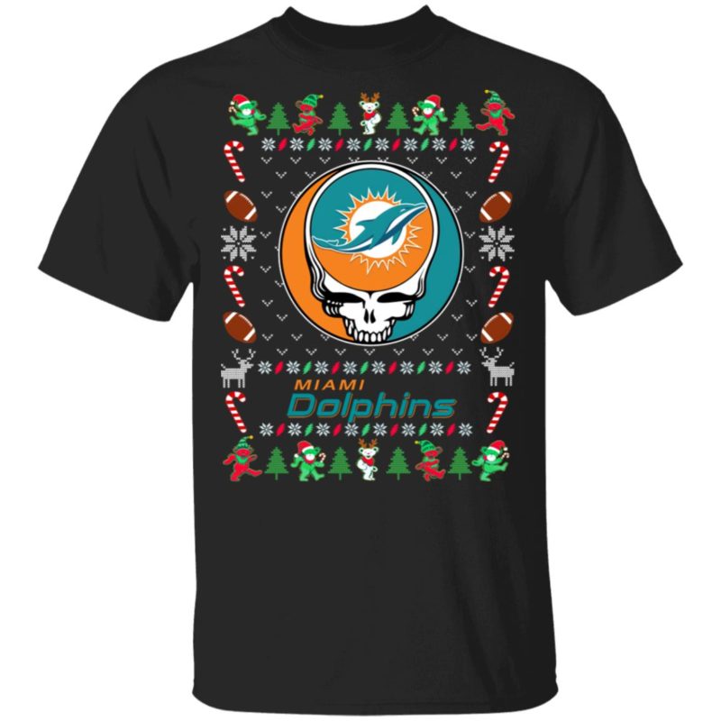 Miami Dolphins Gratefull Dead Ugly Christmas Sweater