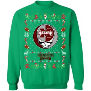Mississippi State Bulldogs Gratefull Dead Ugly Christmas Sweater