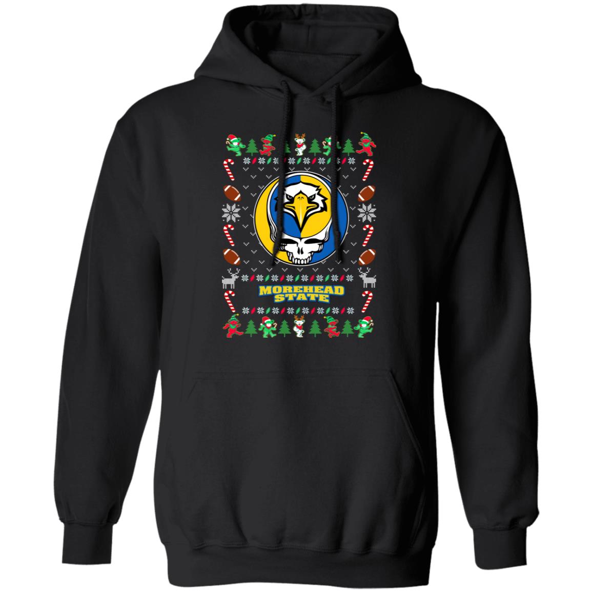 Morehead State Eagles Gratefull Dead Ugly Christmas Sweater Morehead State Eagles Gratefull Dead Ugly Christmas Sweater