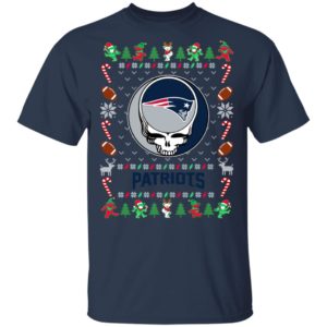 New England Patriots Gratefull Dead Ugly Christmas Sweater
