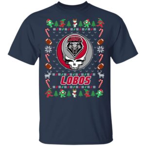 New Mexico Lobos Gratefull Dead Ugly Christmas Sweater
