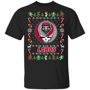New Mexico Lobos Gratefull Dead Ugly Christmas Sweater