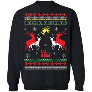 Reindeer Humping Fuck Funny Ugly Christmas Sweatshirt