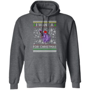 I Want A Hippopotamus For Christmas Ugly Christmas Sweatshirt