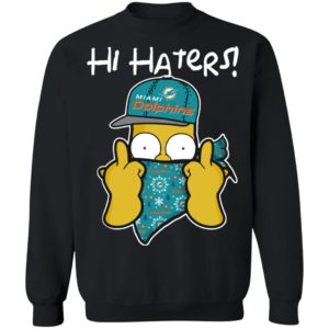 Hi Hater The Simpsons Christmas Gangster Miami Dolphins Shirt