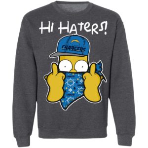 Hi Hater The Simpsons Christmas Gangster Los Angeles Chargers Shirt