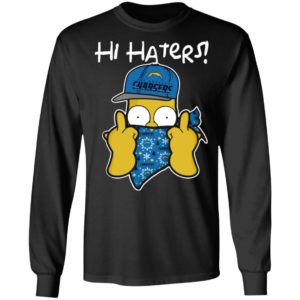 Hi Hater The Simpsons Christmas Gangster Los Angeles Chargers Shirt
