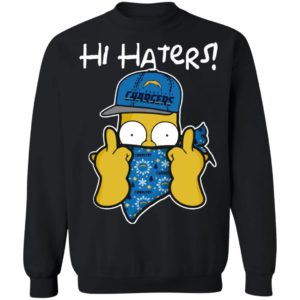 Hi Hater The Simpsons Christmas Gangster Los Angeles Chargers Shirt