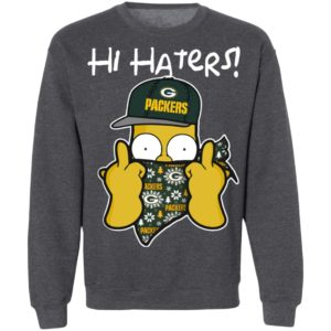 Hi Hater The Simpsons Christmas Gangster Green Bay Packers Shirt