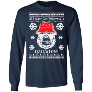 All I Want For Christmas Is Harambe Ugly Christmas Sweatshirt