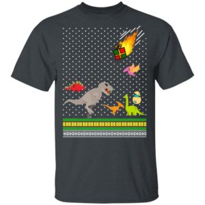 Dino T-rex Tyrannosaurus Ugly Christmas Sweatshirt