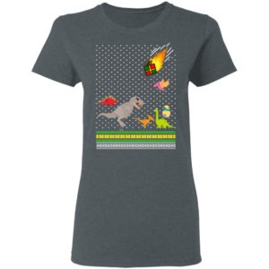 Dino T-rex Tyrannosaurus Ugly Christmas Sweatshirt