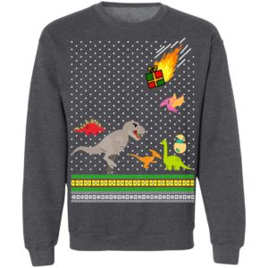 Dino T-rex Tyrannosaurus Ugly Christmas Sweatshirt